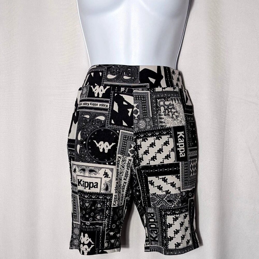 KAPPA LIKE NEW bike SHORTS sport SHORT leggings tights Sz MED ACTIVEWEAR LOGO